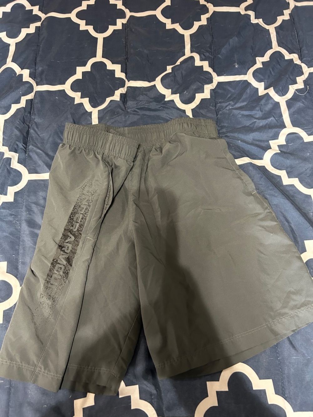 Under Armour Gray Boys' Athletic Shorts